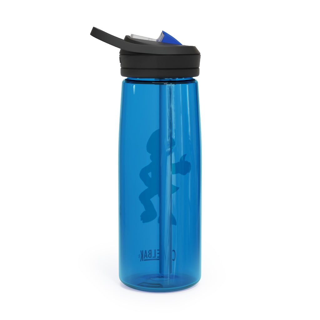Clawmep CamelBak Eddy® Water Bottle in 20oz and 25oz sizes, showcasing its durable Tritan™ material and spill-proof design.